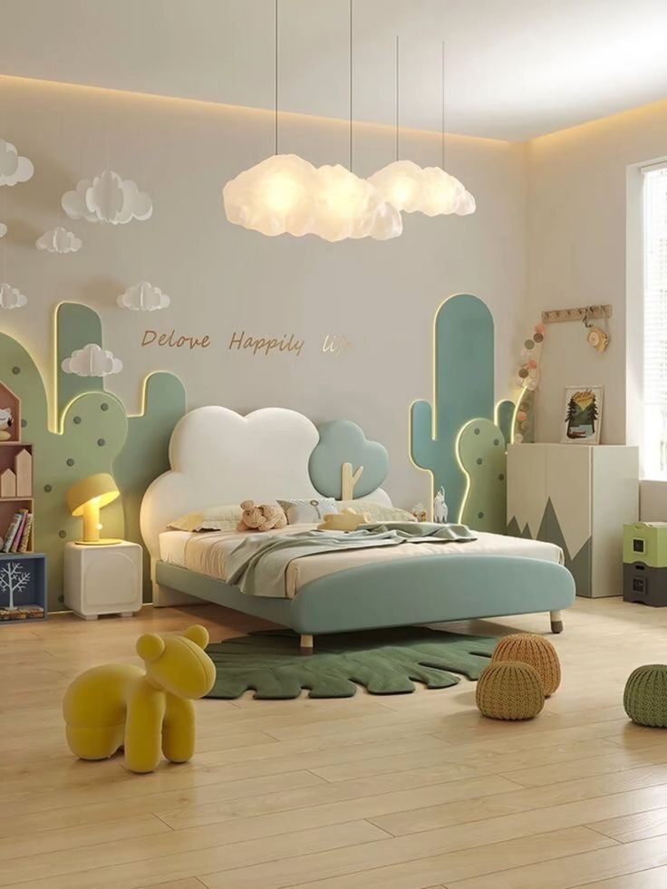 Custom Aumento Furnishers Cloud Wanderer Kids Bed Frame