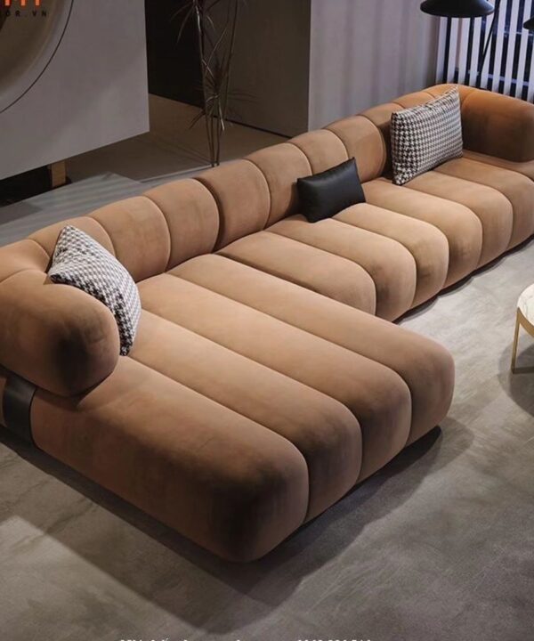 Custom Rounded Sectional Sofa  Modern Sculptural Comfort