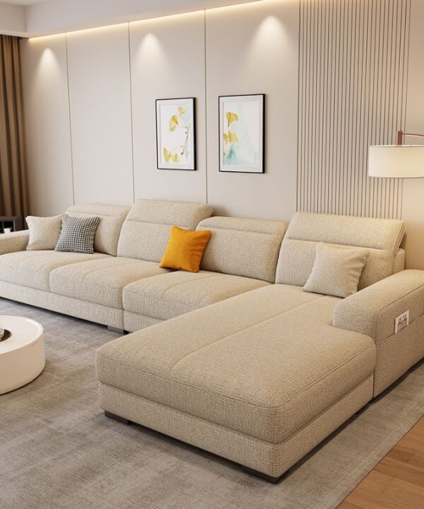 Custom Sectional Sofa with Chaise  Cozy Comfort and Modern Elegance